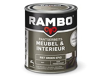4x pantserbeits meubel interieur mat rambo, vintage, riet groen, 750 ml - afbeelding 2 van  2