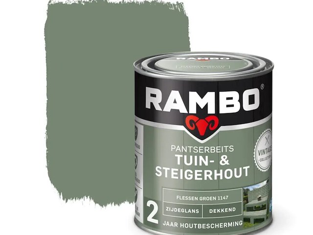 4x pantserbeits zijdeglans rambo, flessengroen, 0,75l - afbeelding 1 van  2