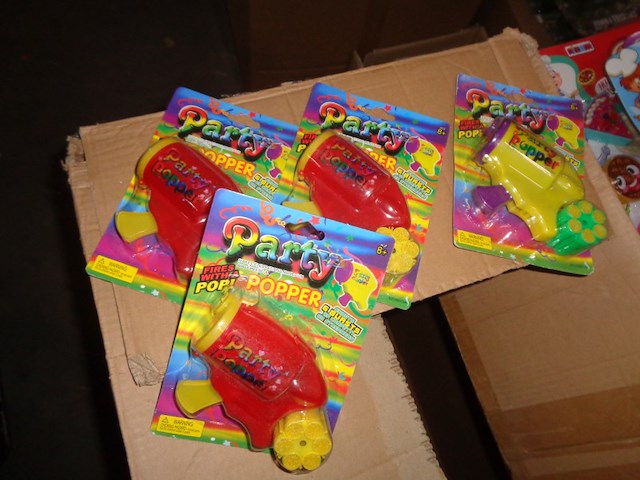 4x party popper pistool - afbeelding 2 van  3