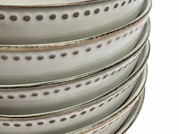 4x pastaborden set van 6 stuks – ø17,5 cm – parelwit, vidi, sapore - afbeelding 2 van  6