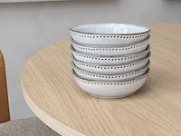 4x pastaborden set van 6 stuks – ø17,5 cm – parelwit, vidi, sapore - afbeelding 5 van  6