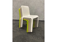 4x pedrali snow - nestelbare kantinestoel - afbeelding 4 van  5