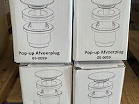 4x pop-up afvoerplug 05-0059, wit - afbeelding 1 van  1