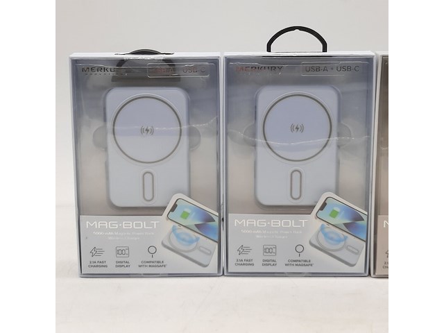 4x powerbank, merkury, mag bolt 5000 mah - afbeelding 5 van  6