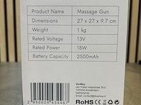 4x premium massage gun in koffer met opzetstukken, bluemay - afbeelding 11 van  14