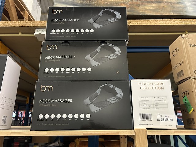 4x premium massagekussen, nekmassage apparaat bluemay - afbeelding 2 van  4