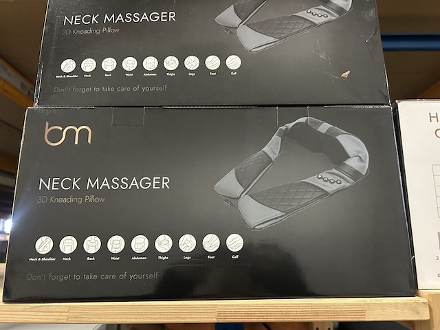 4x premium massagekussen, nekmassage apparaat bluemay - afbeelding 3 van  4