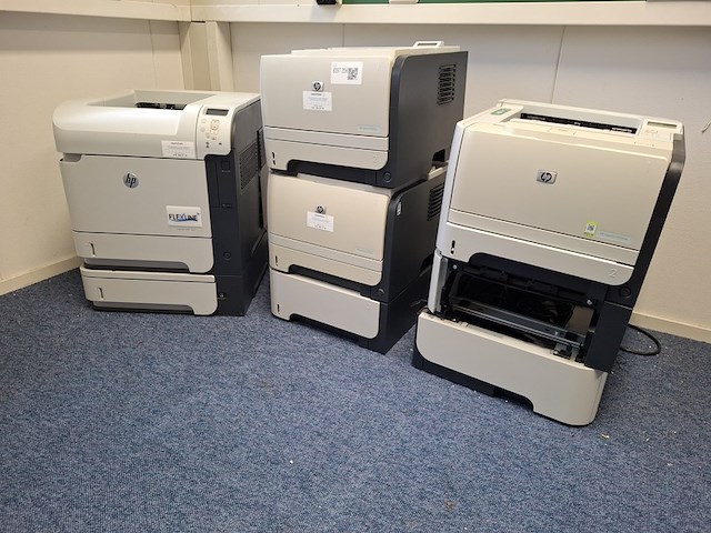 4x printer hp, hp laserjet p2055dn en 600m601 - afbeelding 1 van  6