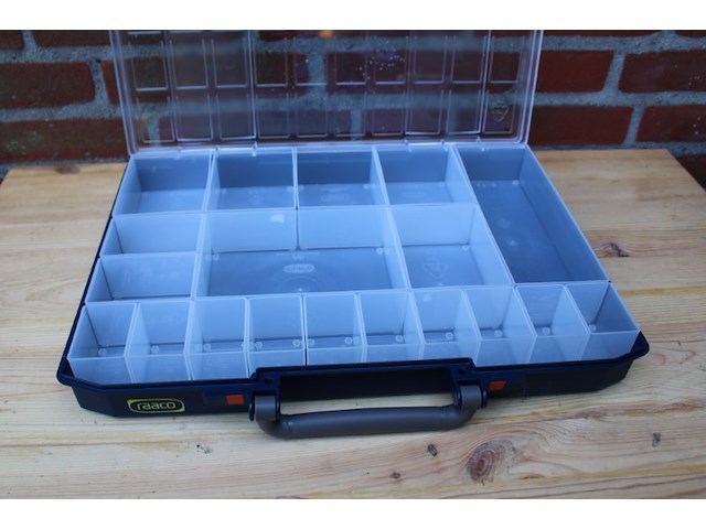 4x raaco carrylite 55/5x10 assortimentskoffer 19-vakken - afbeelding 1 van  7