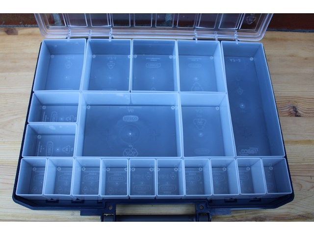 4x raaco carrylite 55/5x10 assortimentskoffer 19-vakken - afbeelding 6 van  7