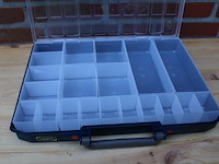 4x raaco carrylite 55/5x10 assortimentskoffer 20-vakken, hbd 57 x 413 x 330 mm, nette staat, kan sticker(lijm)resten bevatten - afbeelding 1 van  9