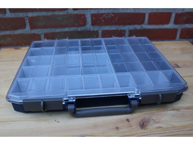 4x raaco carrylite 55/5x10 assortimentskoffer 20-vakken, hbd 57 x 413 x 330 mm, nette staat, kan sticker(lijm)resten bevatten - afbeelding 9 van  9