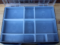 4x raaco carrylite 55/5x10 assortimentskoffer 9-vakken - afbeelding 11 van  11