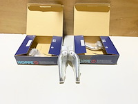 4x raamboompjes met sleutel hoppe, chroom - afbeelding 2 van  4