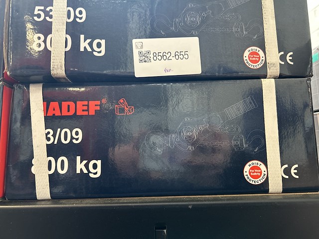 4x rateltakel met lastbegrenzer, hadef, 53/09 800 kg - afbeelding 2 van  3
