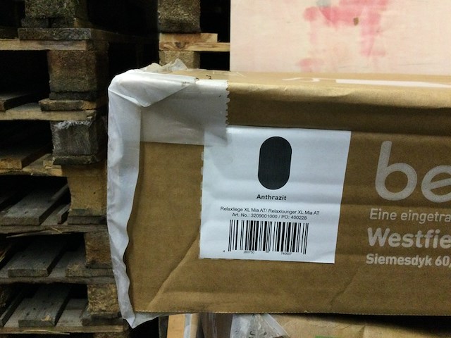 4x relaxstoelen xl mia belsol, antraciet - afbeelding 2 van  3