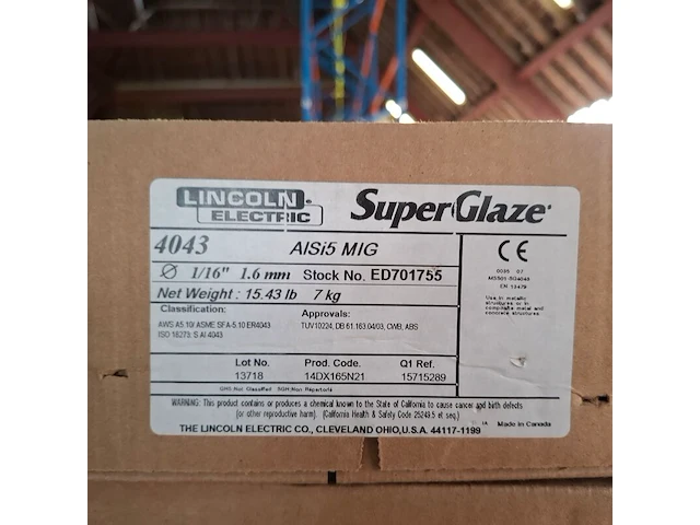 4x rol super glaze lasdraad lincoln, 4043 alsi5 mig - afbeelding 3 van  3
