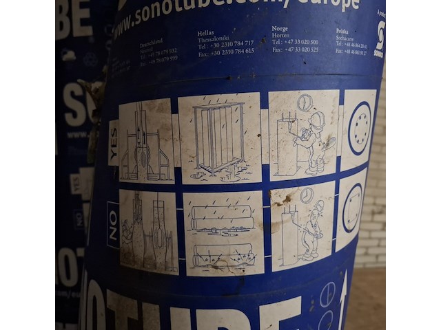 4x ronde betonbekisting , sonotube - afbeelding 3 van  3