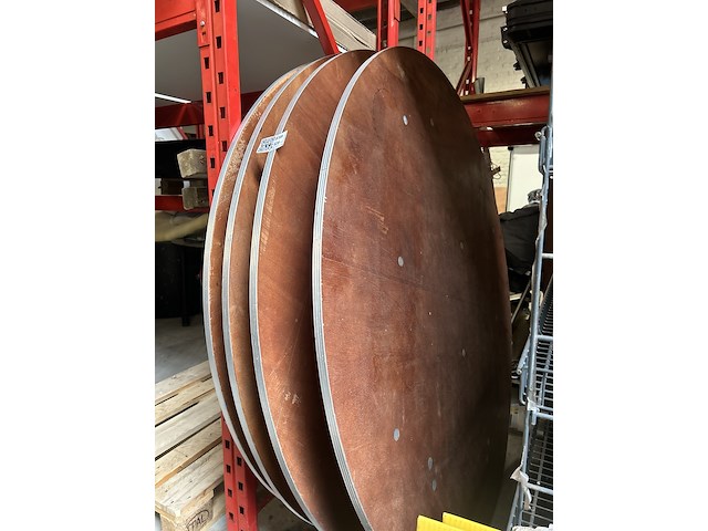 4x ronde tafel inklapbaar - afbeelding 1 van  4