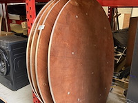 4x ronde tafel inklapbaar - afbeelding 1 van  3