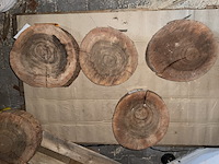 4x rosewood schijven, dikte 70-80mm, ø 300-350mm - afbeelding 2 van  2