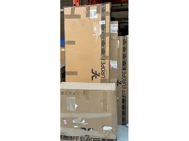 4x sanitair/badkamer accessoires w.o. design radiator aquamarin - afbeelding 1 van  6