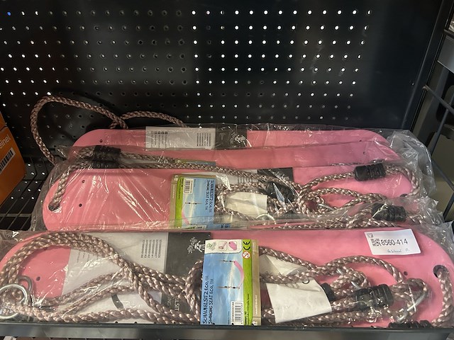 4x schommel, roze - afbeelding 1 van  4