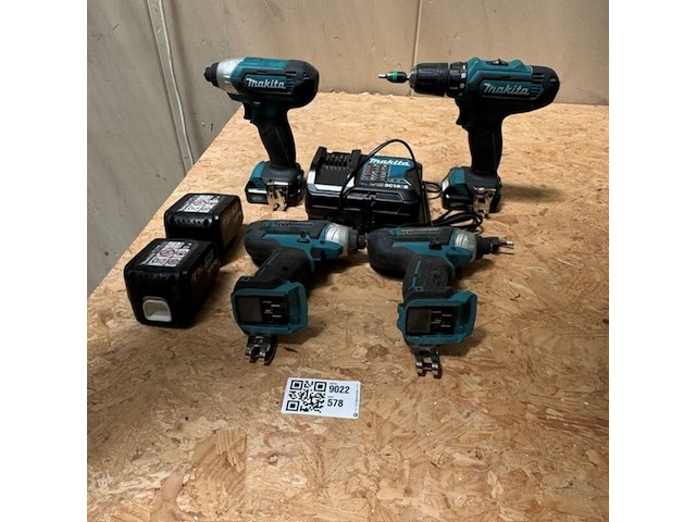 4x schroefmachine, makita, td110d - afbeelding 1 van  5