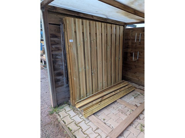 4x schuttingdeel grenen - afbeelding 1 van  5