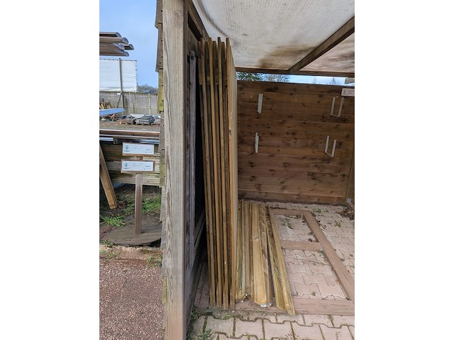 4x schuttingdeel grenen - afbeelding 2 van  5