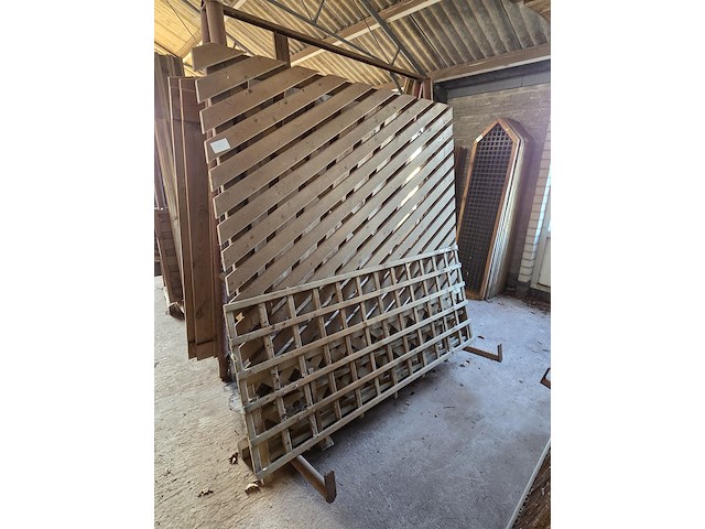 4x schuttingpaneel met 3x klimoprek - afbeelding 3 van  7