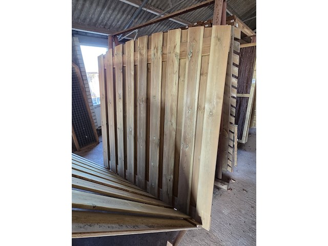 4x schuttingpaneel met 3x klimoprek - afbeelding 4 van  7