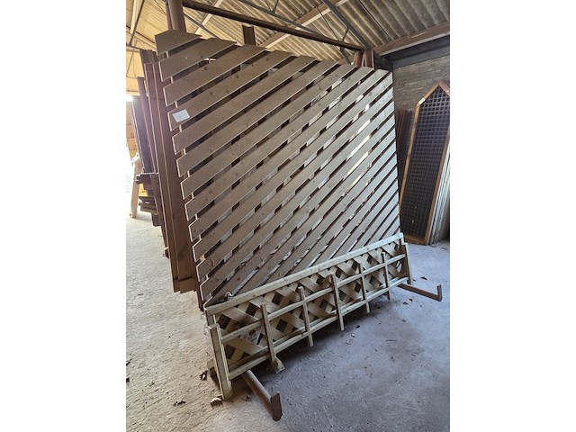 4x schuttingpaneel met 3x klimoprek - afbeelding 6 van  7