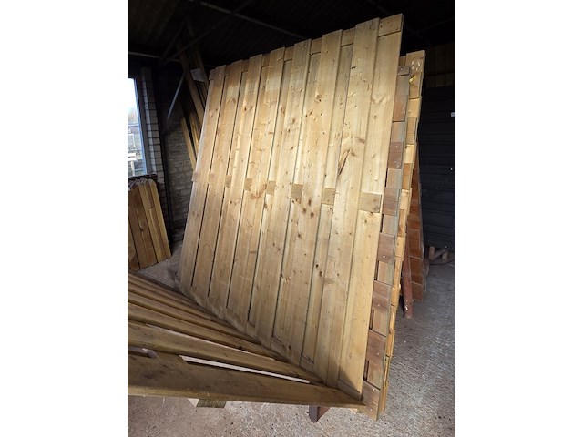 4x schuttingpaneel, o.a. hillhout - afbeelding 3 van  5