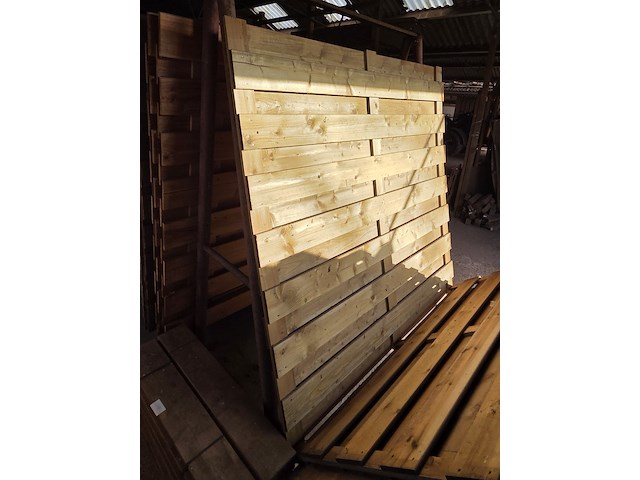 4x schuttingpaneel, o.a. hillhout - afbeelding 5 van  5