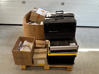 4x servicekoffer en partij onderdelen o.a.: intergas - afbeelding 1 van  32