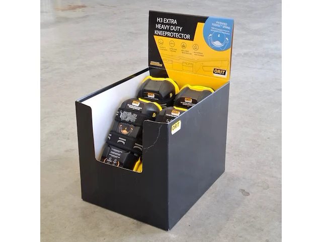 4x set kniebeschermers, orit, h3 heavy duty | maat l - afbeelding 1 van  5
