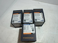 4x slagplug 6x40 mm, rawlplug, r-fx-n-l nylon, doos van 100 stuks - afbeelding 4 van  5