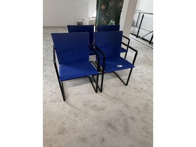 4x sledestoel hennie de jong, sm-01 nomade, blauw - afbeelding 1 van  4