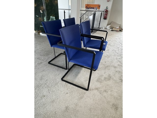 4x sledestoel hennie de jong, sm-01 nomade, blauw - afbeelding 2 van  4