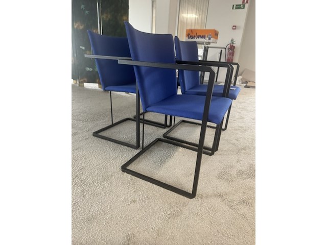 4x sledestoel hennie de jong, sm-01 nomade, blauw - afbeelding 3 van  4