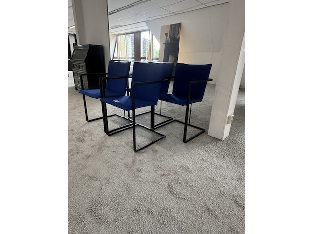 4x sledestoel hennie de jong, sm-01 nomade, blauw - afbeelding 4 van  4