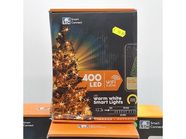 4x slinger met ledlampjes, lsc smart connect, warm white smart lights - afbeelding 2 van  6