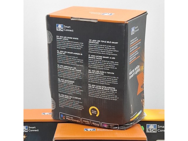 4x slinger met ledlampjes, lsc smart connect, warm white smart lights - afbeelding 4 van  6