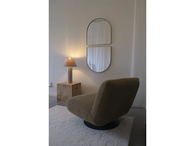 4x spiegels met boogvorm 2-delig – 60 x 50 cm – verticaal & horizontaal ophangbaar vidi, skara - afbeelding 5 van  6