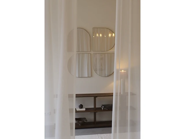 4x spiegels met boogvorm 2-delig – 60 x 50 cm – verticaal & horizontaal ophangbaar vidi, skara - afbeelding 6 van  6