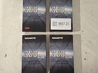 4x ssd kaart 128gb, gigabyte, nvme m.2 2280, 2022