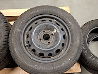 4x stalenvelgen met winterbanden , vinking en mastersteel, show tech ii en winter+ - afbeelding 14 van  17