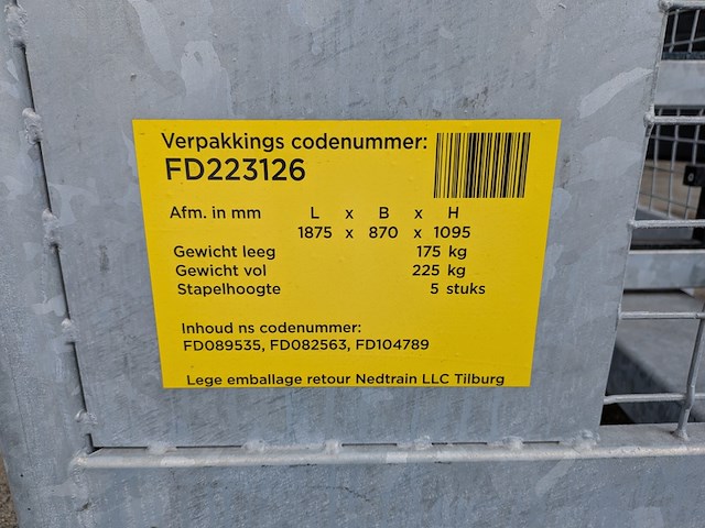 4x stapelbare gaascontainer - afbeelding 6 van  15