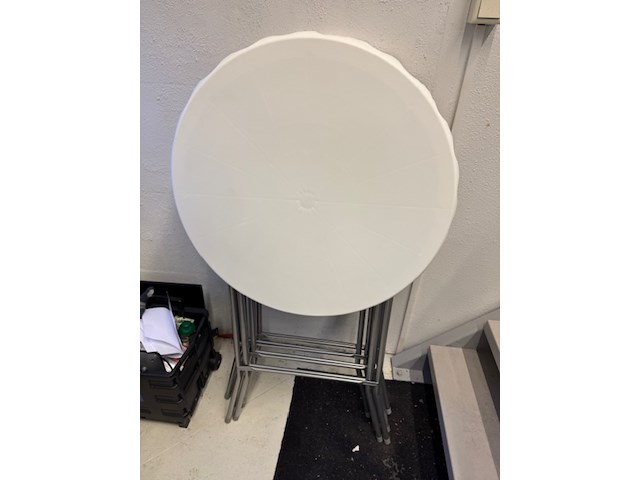 4x statafel, wit - afbeelding 3 van  3